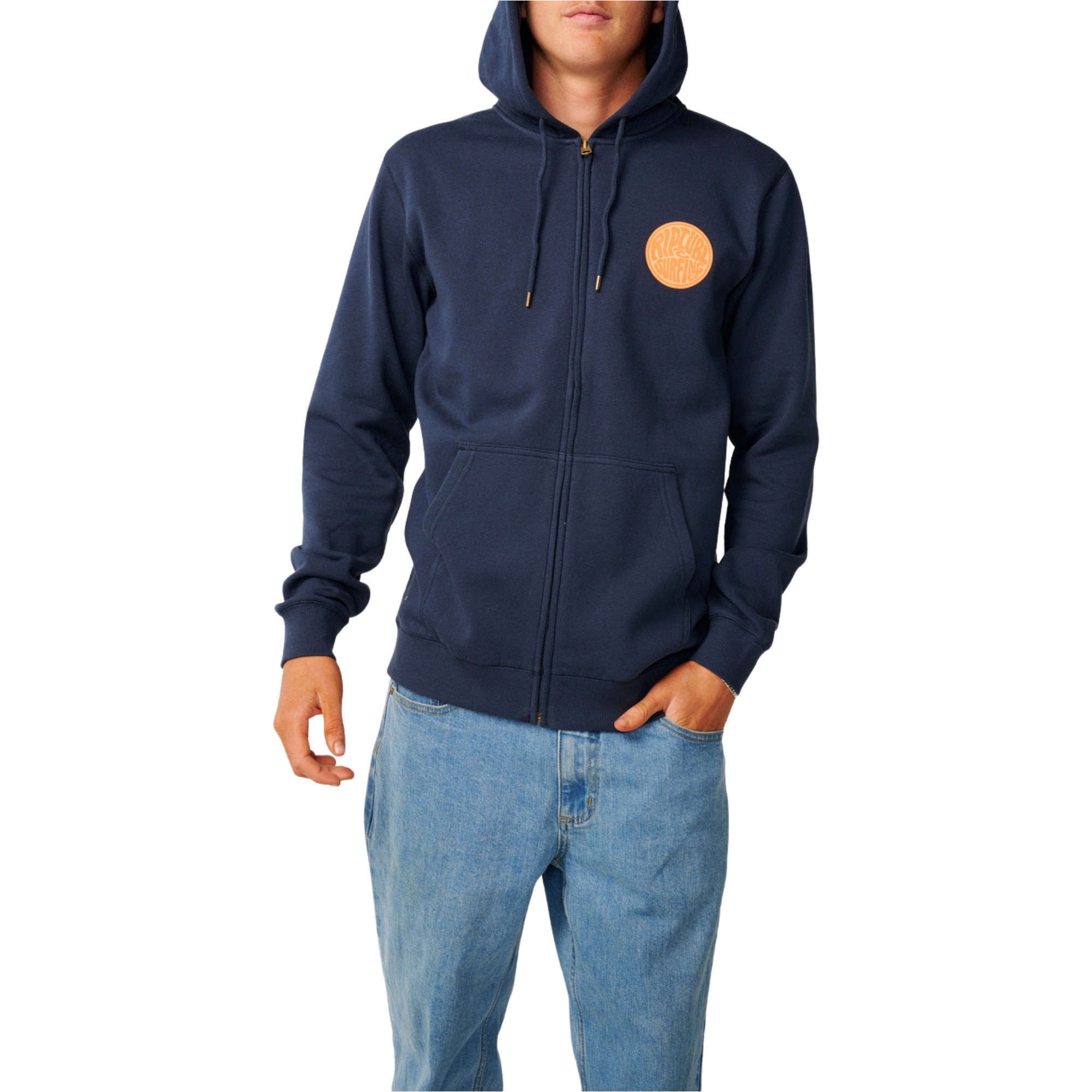 2026 Rip Curl M&auml;nner Strömlinien-Reißverschluss Durch Fleece 0CQMFL - Dark Navy